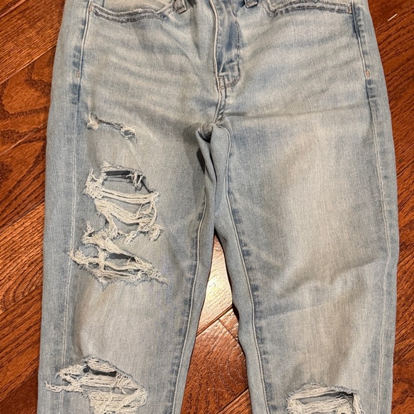 American eagle next level stretch Light Blue Distressed Women Jeans NWT - Picture 3 of 8